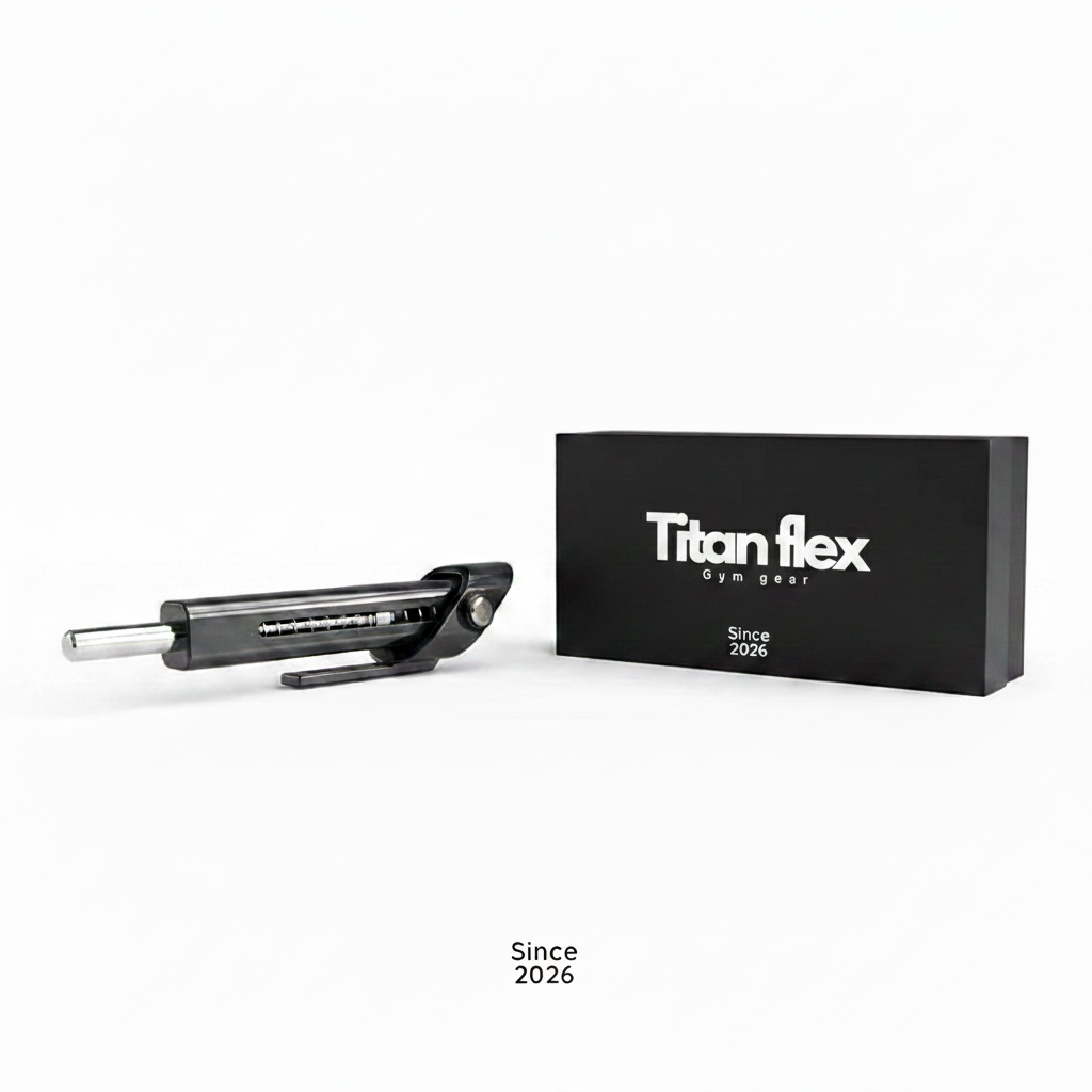 Titan flex white logo packaging