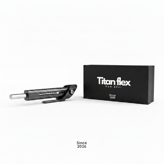 Titan flex white logo packaging
